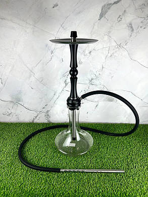 Кальян із нержавіючої сталі з основою з поліацеталі Aroma Hookah - Golf , Black, фото 1