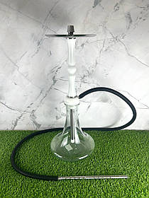 Кальян із нержавіючої сталі з основою з поліацеталі Aroma Hookah - Golf , White