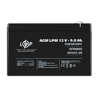 Акумулятор AGM LPM 12V - 9 Ah