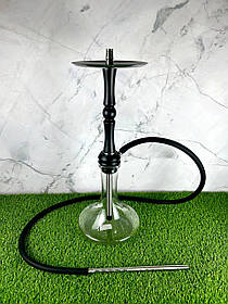 Кальян із нержавіючої сталі з дерев'яною накладкою Aroma Hookah Wood - Golf, Black