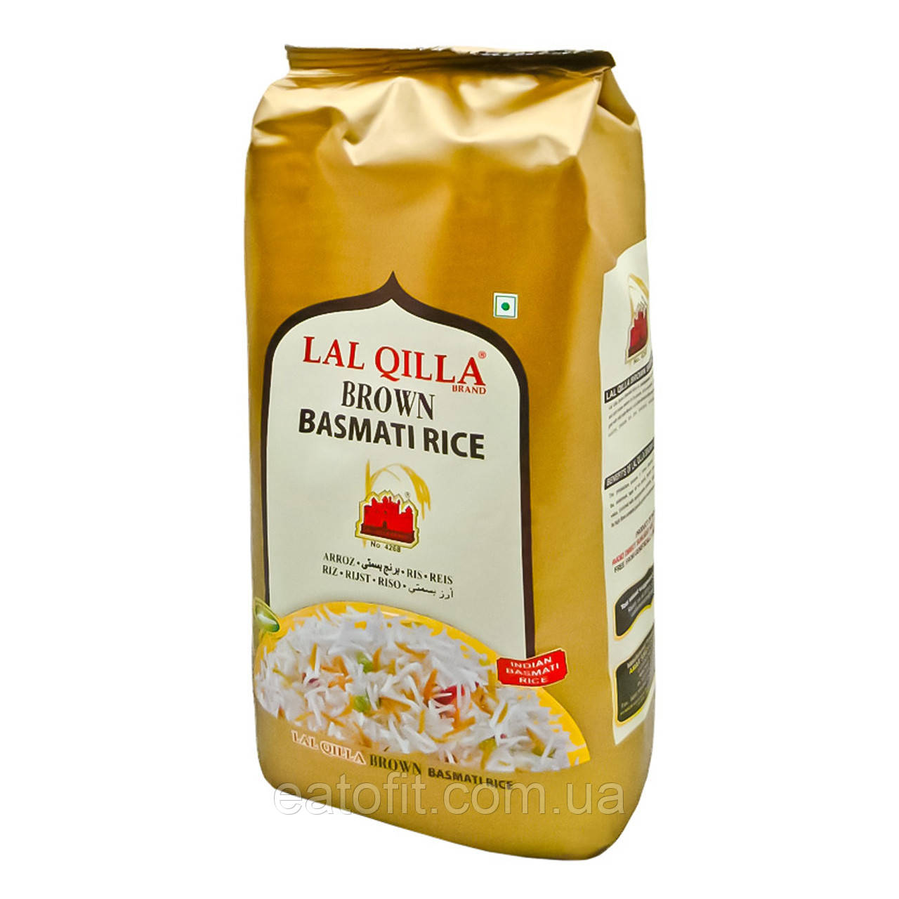 Рис Басматі не шліфований Brown, Lal Qilla, 1 кг, фото 1