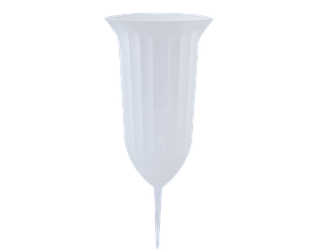 Ваза для квітів пластикова Алеана Флора 16см з штирем 2.2л біла А127050-01