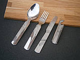 Набір столових приладів нержавіюча сталь BW-168 Рremium 4 в 1  ложка виделка ніж відкривачка, фото 2