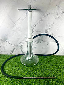 Кальян із нержавіючої сталі з основою з поліацеталі Aroma Hookah - X-Ray, White