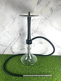 Кальян із нержавіючої сталі з основою з поліацеталі Aroma Hookah - X-Ray, Black (чорний)