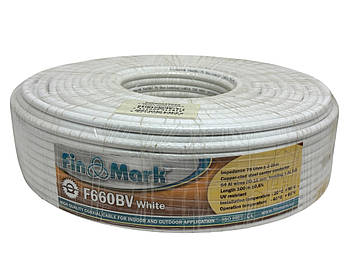 Телевізійний кабель Finmark F660BV,білий, 100 м