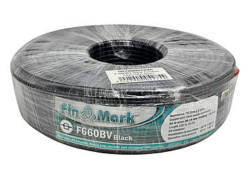 Телевізійний кабель Finmark F660BV,чорний, 100 м