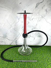Кальян з колбою та сталевою шахтою Aroma Hookah - X-Ray Wood Red