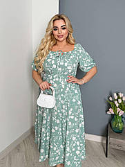 Плаття жіноче довге із софту 0118 Розміри 50-64