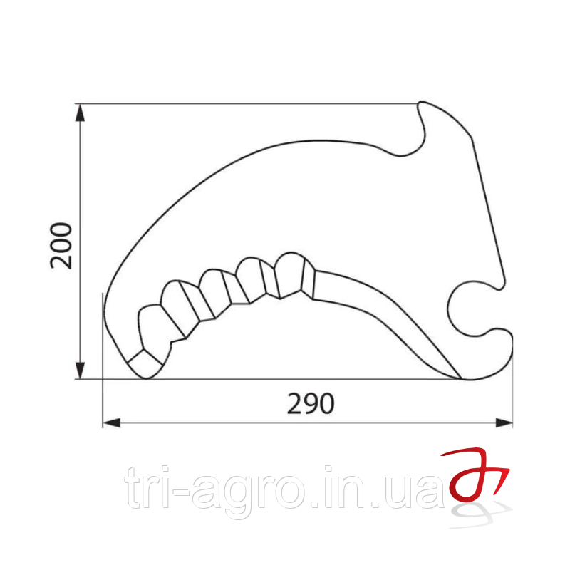 Ніж преспідборщика  Combi Pack,Round Pack,Vario,Fortima арт.279 349 (0279-349) KRONE