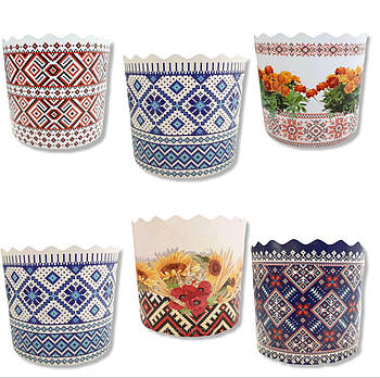 Паперові великодні форми для випічки  70*65 Вишиванка