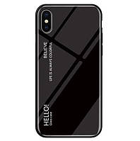 Чохол Apple iPhone X / iPhone Xs Gradient Hello