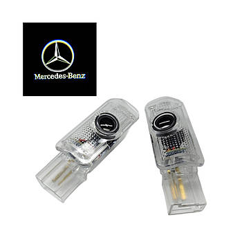 Світлодіодне штатне підсвічування на дверях автомобіля з логотипом Mercedes R, ML, GL
