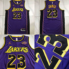 Чоловіча фіолетова майка баскетбольна Джеймс Леброн 23 Nike Lebron James Los Angeles Lakers