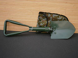 Лопата складна 3-х секційна Travel Outdoor оливкова в чохлі 59 см