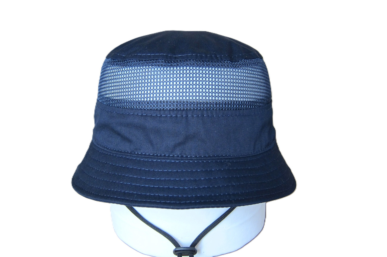 Панама літня котонова синя з сіткою DAVANI 79011