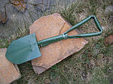 Лопата складна 3-х секційна Travel Outdoor оливкова в чохлі 59 см, фото 8