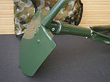 Лопата складна 3-х секційна Travel Outdoor оливкова в чохлі 59 см, фото 9