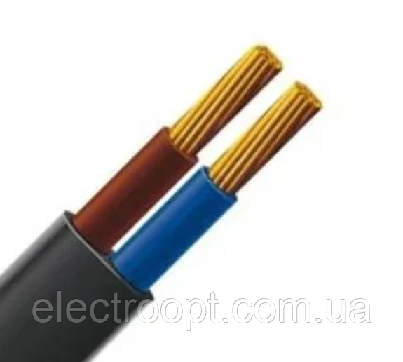 Мідний чорний кабель ШВВП 2*0.75 Одеса Каблекс повномірний (кратно 5 м)