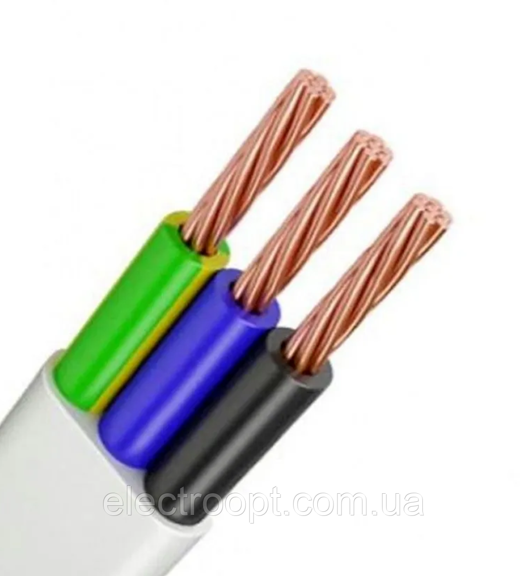 Мідний кабель ШВВП 3*4 Одеса Каблекс повномірний (кратно 5 м)