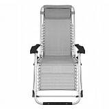 Шезлонг лежак складний Bonro BG-007 сірий, фото 3