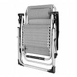 Шезлонг лежак складний Bonro BG-007 сірий, фото 4