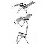 Шезлонг лежак складний Bonro BG-007 сірий, фото 7