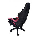 Крісло геймерське Bonro Lady 806 чорно-рожеве, фото 4