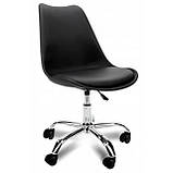 Крісло Bonro B- 487 на колесах чорне, фото 2