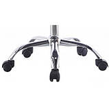 Крісло Bonro B- 487 на колесах чорне, фото 10