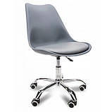 Крісло Bonro B- 487 на колесах сіре, фото 2