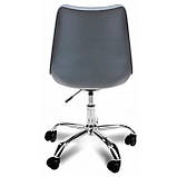 Крісло Bonro B- 487 на колесах сіре, фото 4