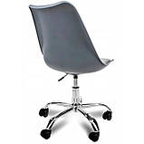 Крісло Bonro B- 487 на колесах сіре, фото 6