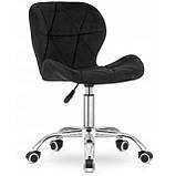 Крісло на колесах Bonro B-531 велюр чорне, фото 2