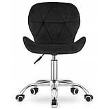 Крісло на колесах Bonro B-531 велюр чорне, фото 3