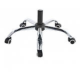 Крісло офісне на колесах Bonro BN-6071 біле з підставкою для ніг, фото 4