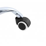 Крісло офісне на колесах Bonro BN-6071 біле з підставкою для ніг, фото 5