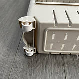 Полиця етажерка для ванної на колесах сіра Bonro B03, фото 6