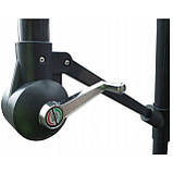 Парасоля садова з нахилом чорна Bonro B-7218 3м 6 спиць, фото 3