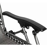 Шезлонг лежак Bonro СПА-167A сірий, фото 3