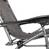 Шезлонг лежак Bonro СПА-167A сірий, фото 4