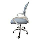 Крісло офісне Bonro 619 біло-сіре, фото 7