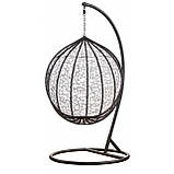 Підвісне крісло-гойдалка кокон Bonro 329 M (чорно-сіре), фото 6