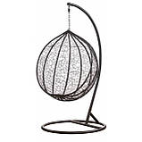 Підвісне крісло-гойдалка кокон Bonro 329 M (чорно-сіре), фото 7