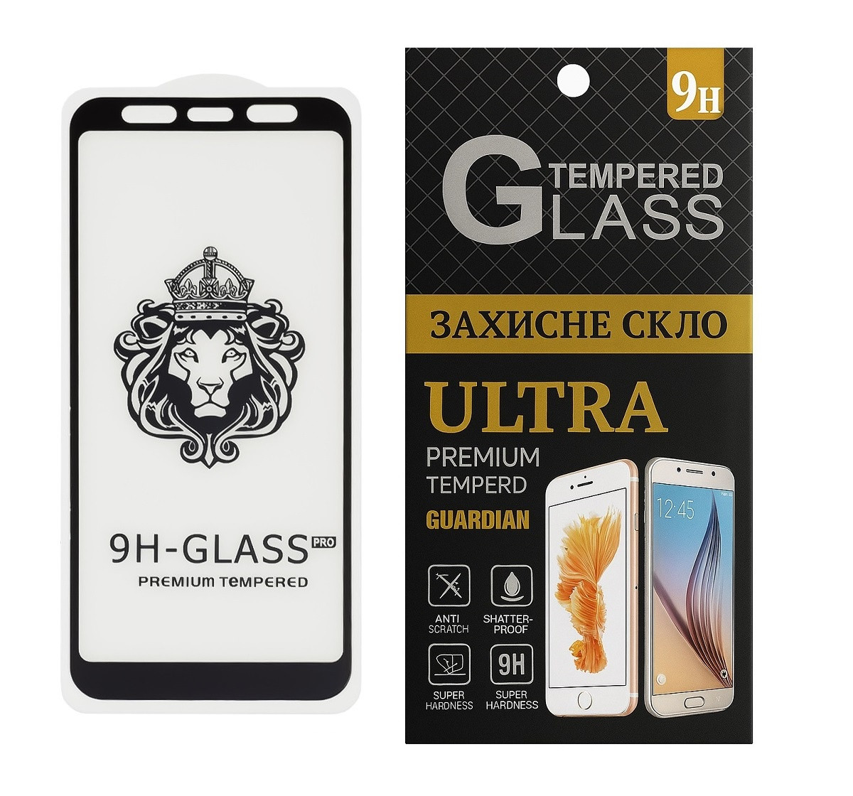 Захисне скло Lion для Samsung Galaxy J8 / J8 Plus / On8 2018 (J805 / J810) з чорною рамкою