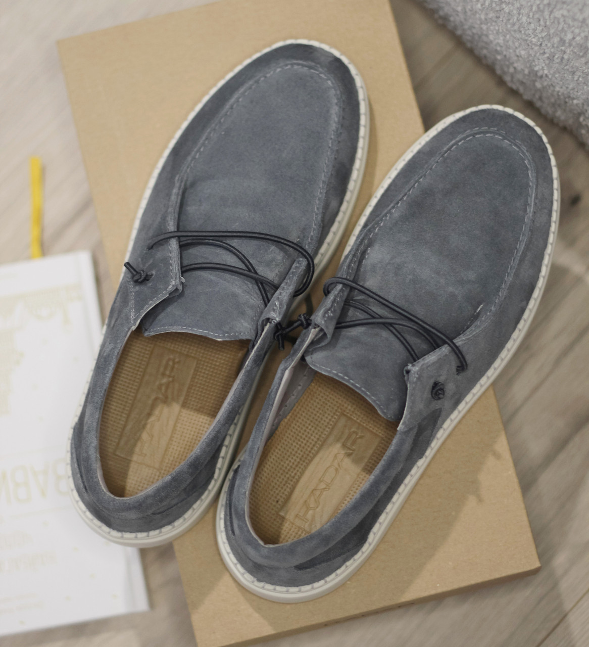 Замшеві топсайдери Kadar 42 розмір, фото 1