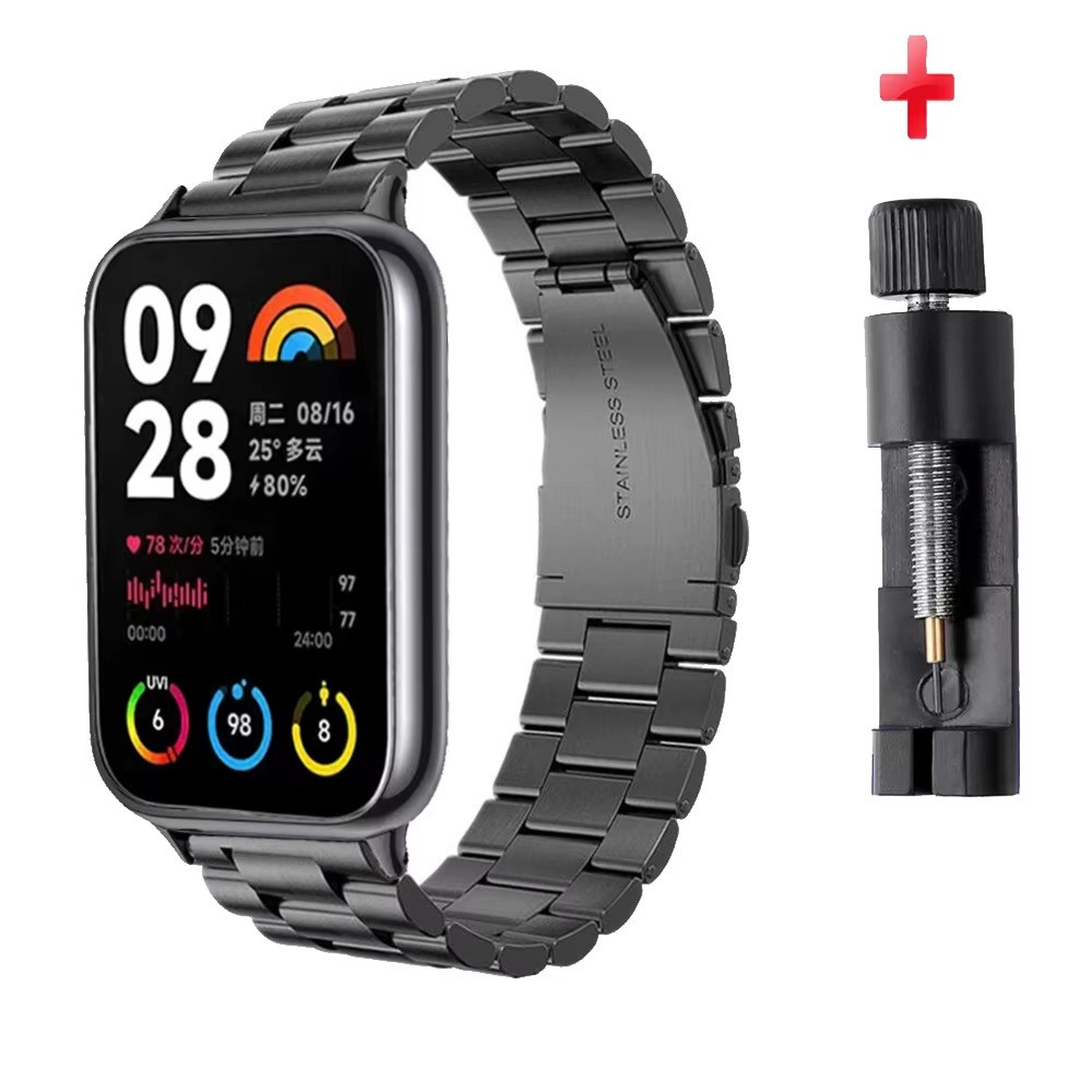 Ремінець для фітнес-браслету Xiaomi Smart Band 9Pro / 8Pro Bead design Black, фото 1