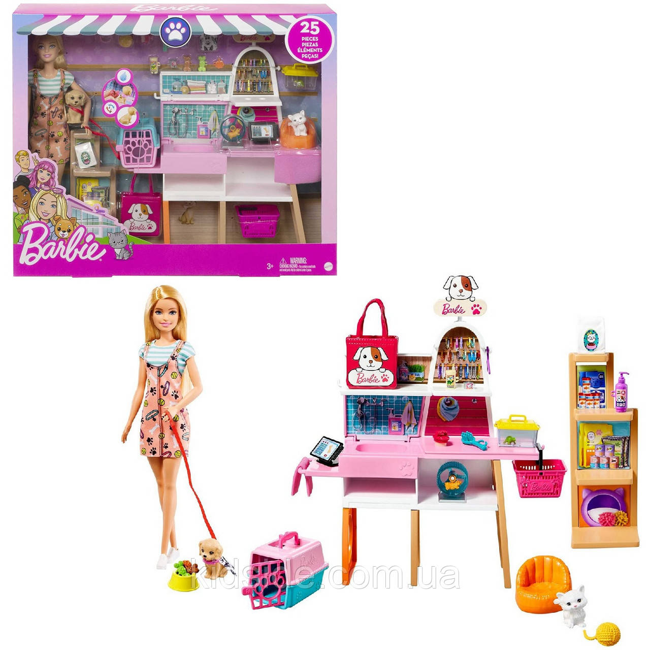 Barbie Pet Boutique GRG90 Лялька Барбі Зоомагазин
