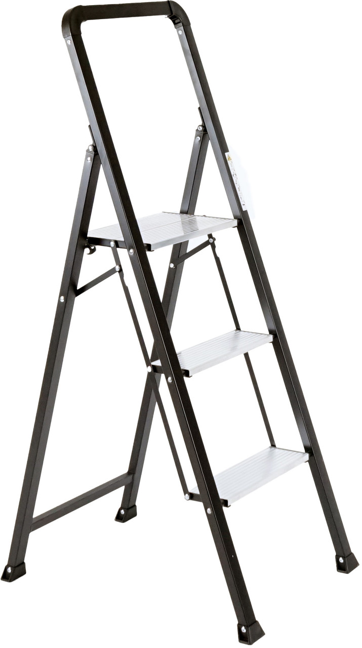 Драбина Aloft побутова комбінована 3 сходинки Чорна (SLA-03)