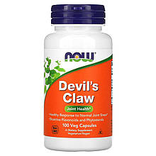Кіготь диявола (Devil's Claw), Now Foods, 100 вегетаріанських капсул